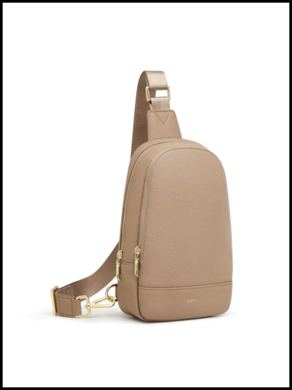 Top Grain Pebbled Cowhide Leather Sling Crossbody Bag RFID Women